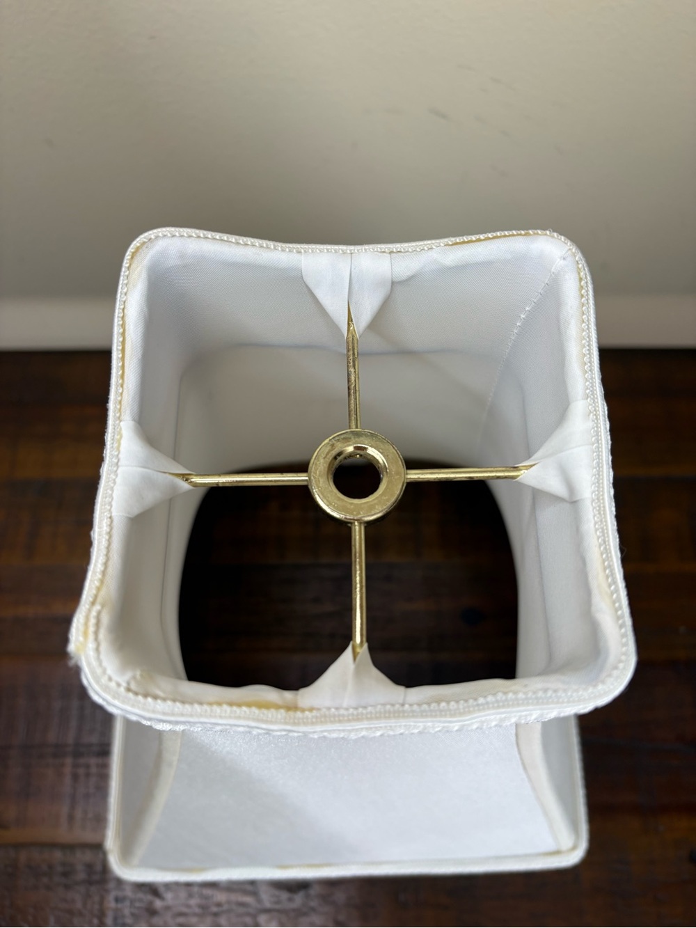 White Royal Designs Fancy Square Bell Lamp Shade - Picture 5 of 12